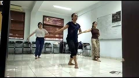 proses latihan gerak simpel jaipong keser bojong
