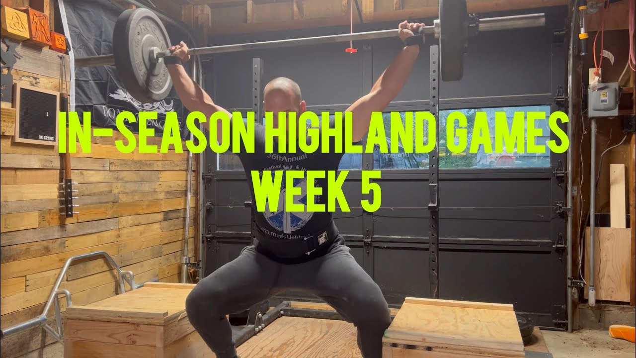 In-Season Highland Games Training Week 5 (garage Gym ASMR) - YouTube