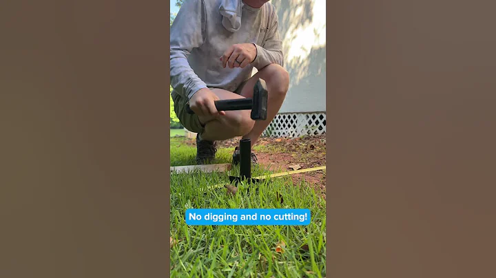 This Zero-Dig Fence helps keep those trash cans hidden away 💡#DIY #HomeImprovement #privacyfence