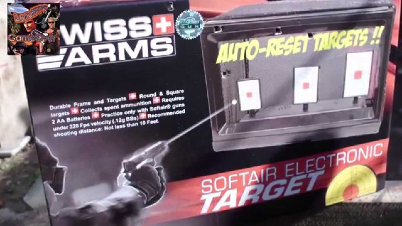 Blanco Airsoft Auto Reseteable Target Auto Reset - YouTube