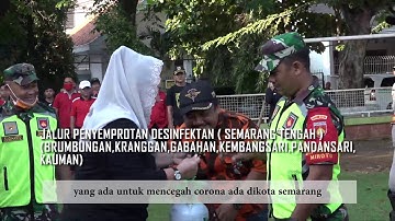 Semprot Disinfektan Di Kecamatan Semarang Tengah