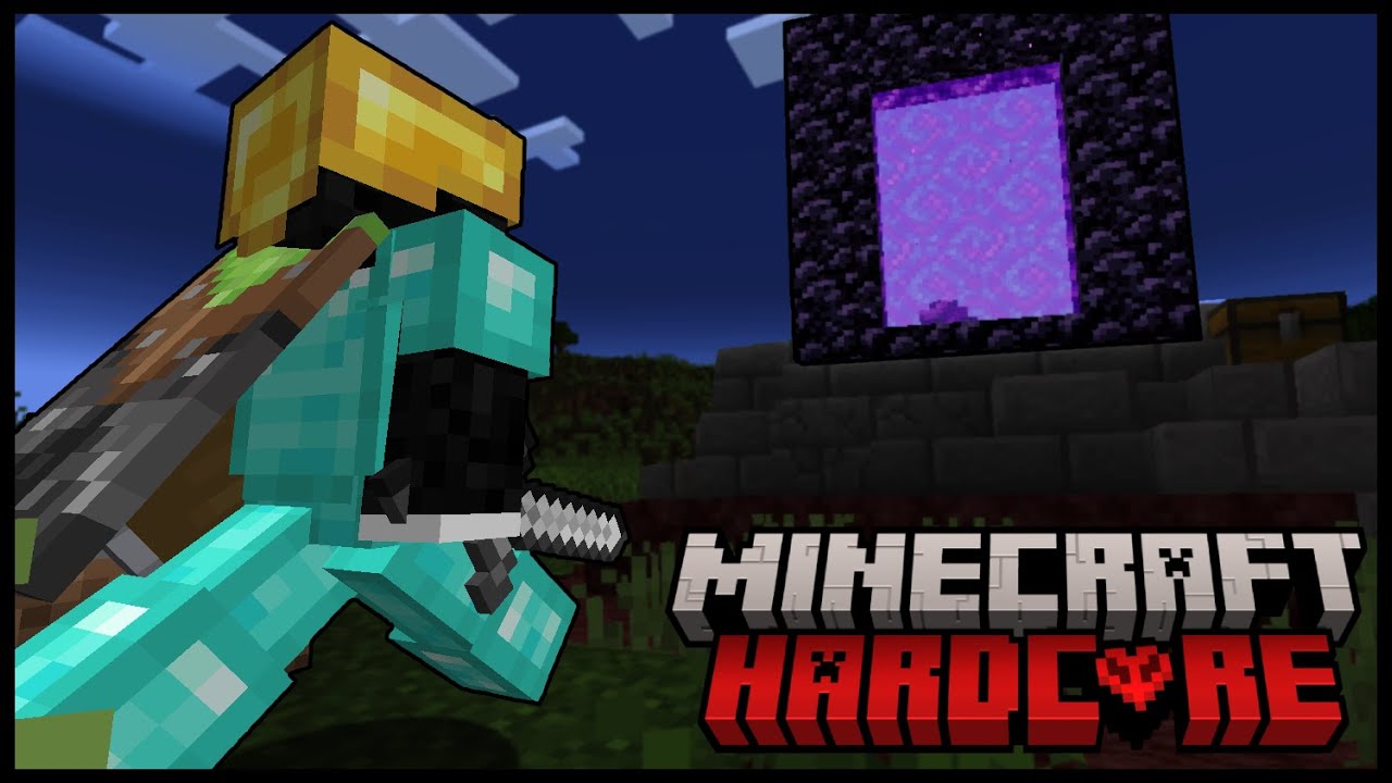 STRAIGHT to THE NETHER! (Minecraft hardcore episode one) #minecraft #guestw