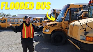 FLOODED BUSES, TOYS AND HITCH TRAILERS COPART WALKAROUND