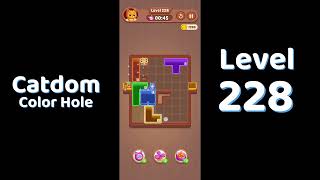 Catdom Level 228 walkthrough | Color Hole 🐱🕳️| Solutionguruji