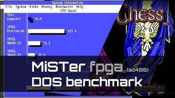 MiSTer fpga DOS machine - ao486 core - benchmark [first batch of 180 DOS games!]
