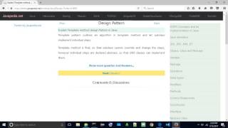 Explain Template method design Pattern in Java. | javapedia.net