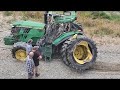 Tractor fail compilation 2023  new compilation   tractor crash and idiot driving