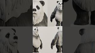Panda Bear Resizable ArtToy -3d printable files