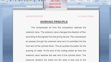 DESIGN AND FABRICATION OF AUTOMATIC PNEUMATIC PISTON TYPE SINGLE ACTING RECIPROCATING WATER PUMPING