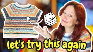 Letting The Dice Chose All The Colors For This Crochet Top