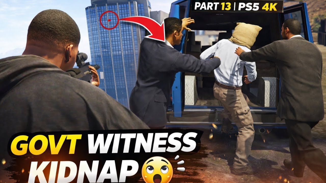 Government Custody Se Witness Kidnap 😱  |GTA 5 Hindi Gameplay  PS5 4K