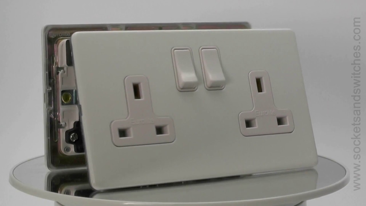 Contemporary Screwless White Sockets and Switches YouTube