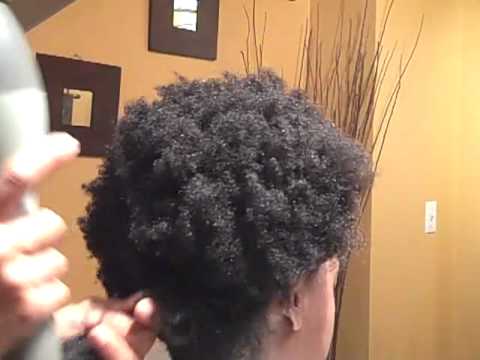 How To Blow Dry Comb Type 4 Hair Youtube