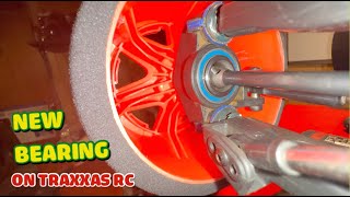 Repairing RC with bad wheel bearing on Traxxas E-REVO