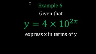 Logarithmic Equations: Example 6