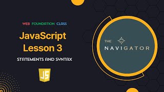 JavaScript Lesson3 Statements & Syntax