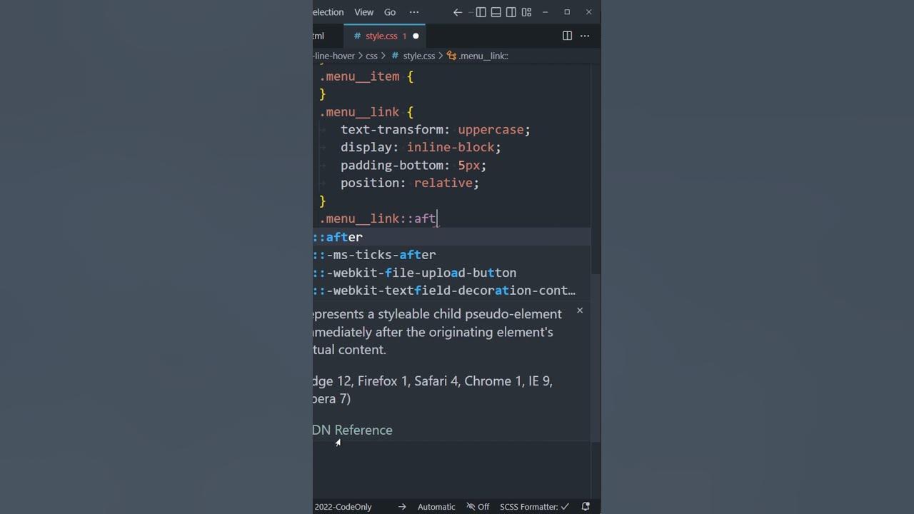 SIMPLE LINK LINE HOVER EFFECT. HTML CSS Animation. #shorts - YouTube