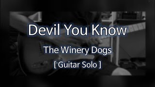 The Winery Dogs - Devil You Know [Guitar Solo]