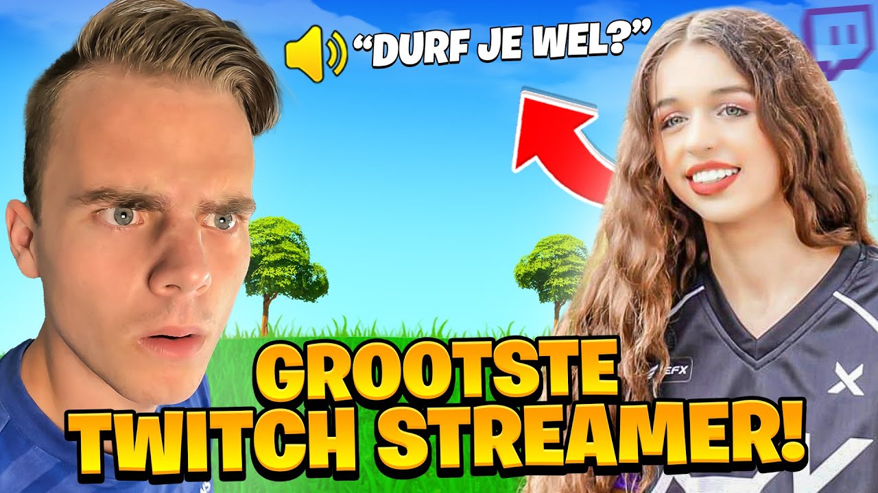 Ik daagde de GROOTSTE VROUWELIJKE STREAMER uit voor een 1V1😈