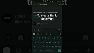 How to create Blank text effect in Discord #roduz #discord