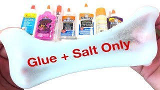 Testing how to make slime with glue, water and salt only!! without
borax or activator. in this tutorial i have tested 7 different types
of glues like e...