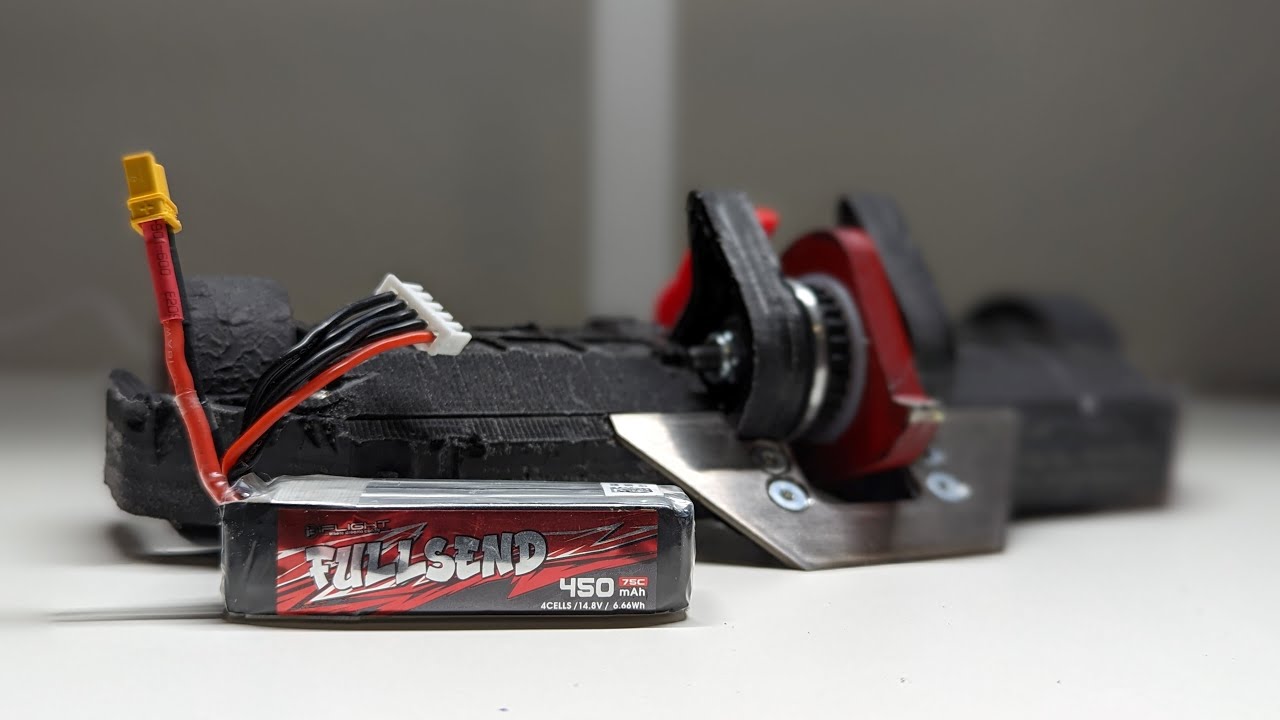 Baby Nautiloid Battery Install: FULLSEND 450mah 4s