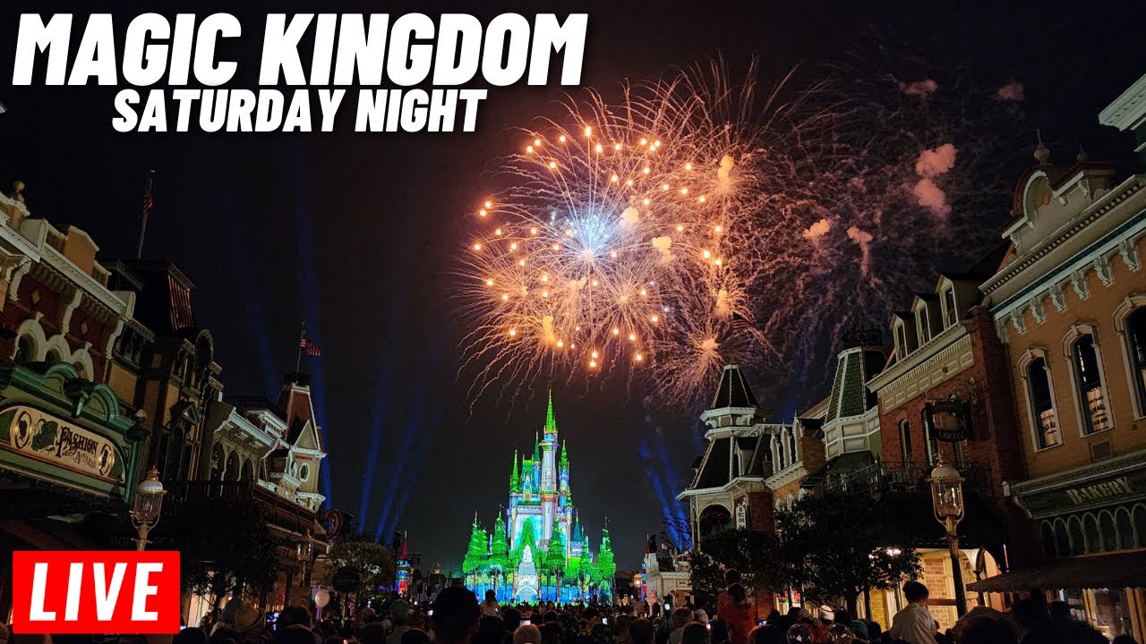 🔴 LIVE: Magic Kingdom Saturday Night stream join us for Fireworks and so much more