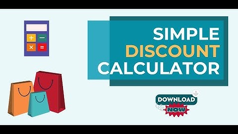 Simple Discount Calculator - Link in Description