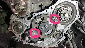 Toyota coaster 1HZ engine timing marks