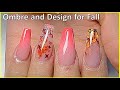 Ombre and Design for Fall || Tinh Yeu Nails