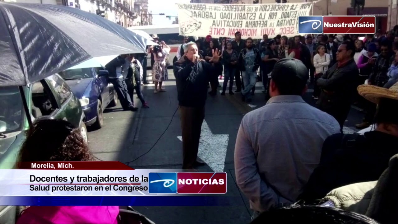 Docentes y trabajadores de la Salud protestaron en el Congreso - YouTube