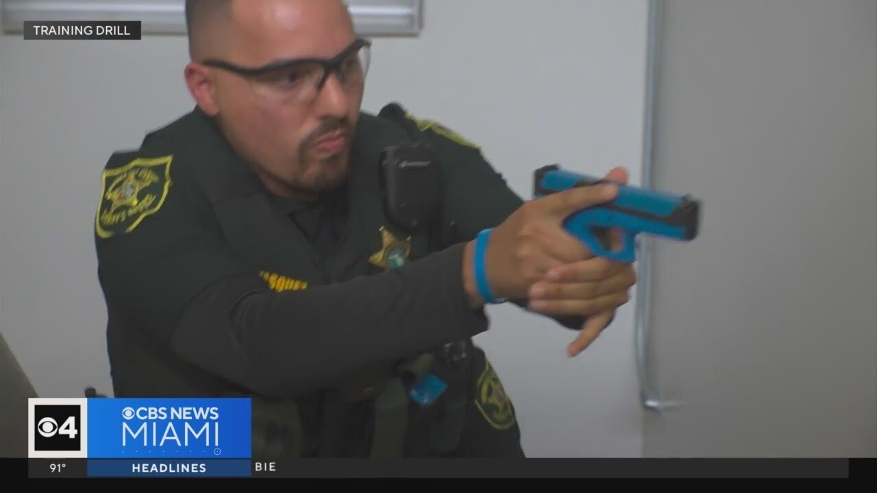 BSO conducts active shooter drill ahead of start of school year - YouTube