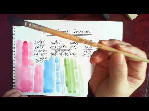 Art Secret Water Colour Squirrel Mob Brushes Review