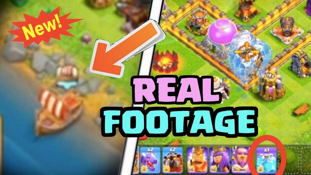 "BOAT UPDATE" ACTUAL GAMEPLAY LEAKED! (Not Clickbait) | Clash of Clans May 2017 Update Footage
