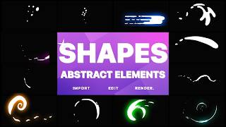 Funny Abstract Shapes - Free Moving Shape Kit (Ae, Pr, Dr)