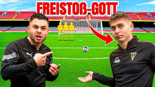 Er hat einen HATTRICK nur mit FREISTÖßEN gemacht! 😱 CHALLENGE gegen den FREISTOß-GOTT!