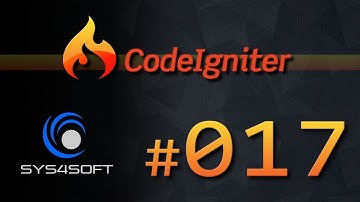 017 - CodeIgniter - Projeto7 parte 1/3