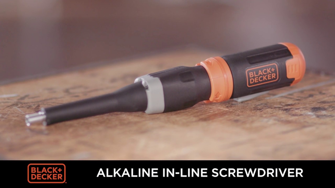 BLACK+DECKER Cordless Screwdriver, Alkaline (BCF601AA), 6 x 1 x 8 inches