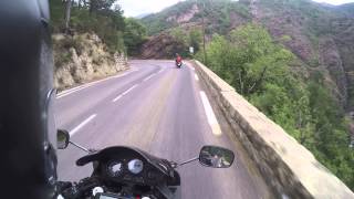 Mountain road in france near the Alps