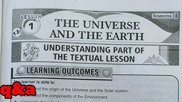 7th class social studies 1st lesson the universe and the earth question and answers material guide