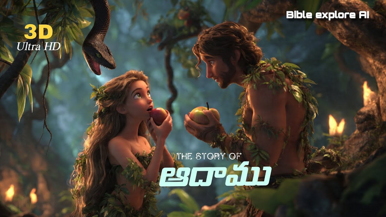 Adaam story in telugu - Adamu telugu - Bible stories - Bible short film - Bible explores Ai - Jesus