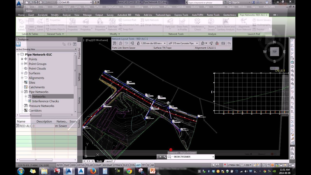 Tutoriales RG - AutoCAD Civil 3D 2014 - 59 - Redes De Alcantarillas ...