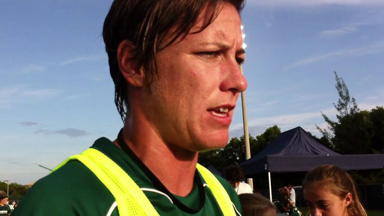 Abby Wambach interviewed at magicJack game on 8/14/11 YouTube