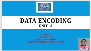 DATA ENCODING UNIT-3