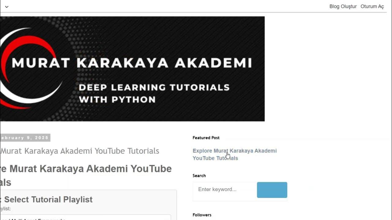 Murat Karakaya Akademi Tutorial Explorer - YouTube
