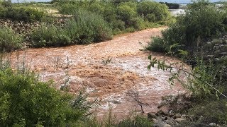 Fort Phantom Hill getting Water Pumped into it from the Clear Fork of the Brazos