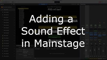 Adding a Sound Effect to a Mainstage File