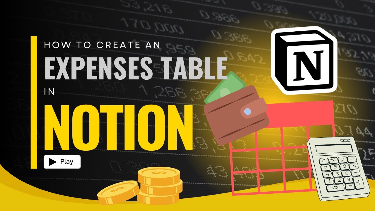 How to Create an Expense Tracker in Notion - YouTube