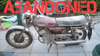 Abandoned Motorcycle Left 40 Years In Warehouse 1972 Yamaha Cs5 200