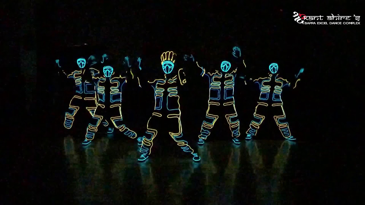 Tron Act Khali Bali Shreekant Ahire black light show event call: 9967255438